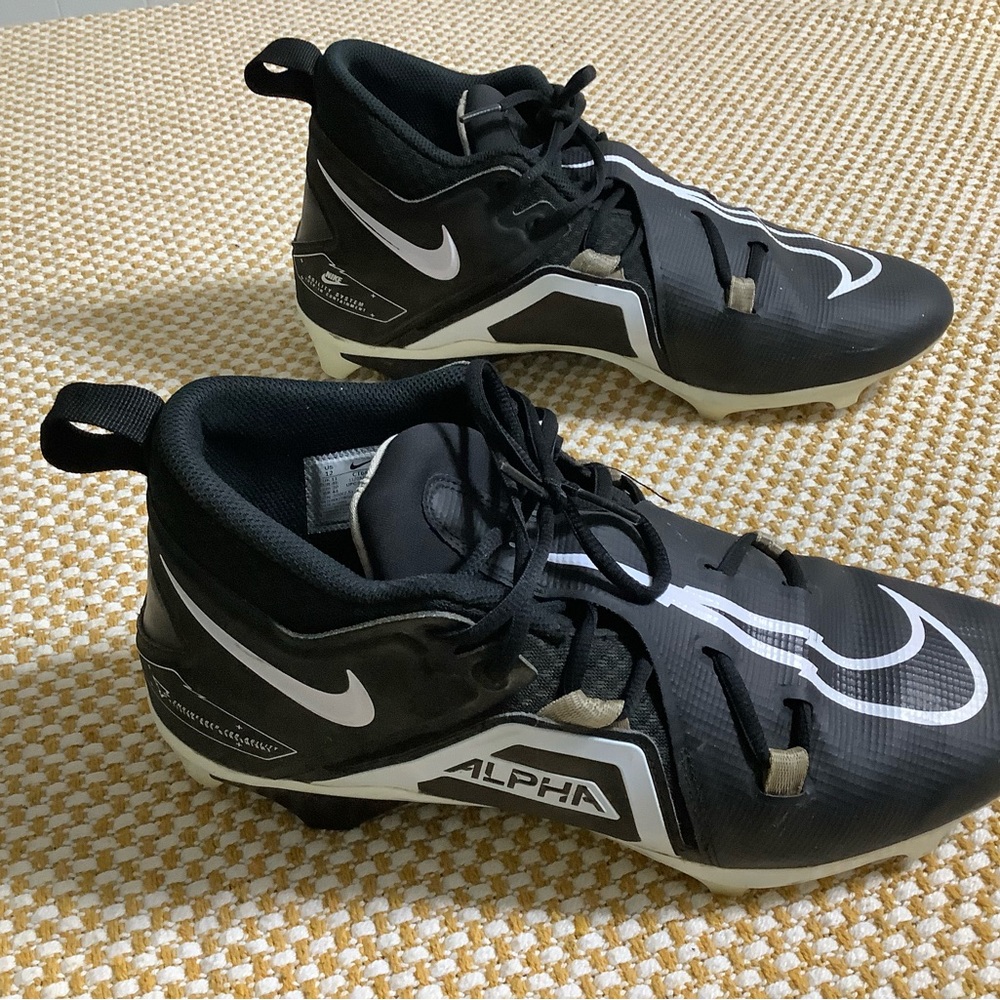Nike men’s Alpha Menace pro 3 no CT6649001 black white size 12